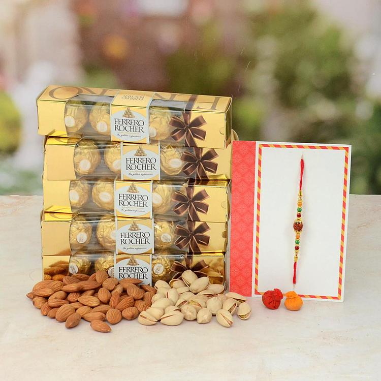 Rakhi, Pista, Almond & Ferrero