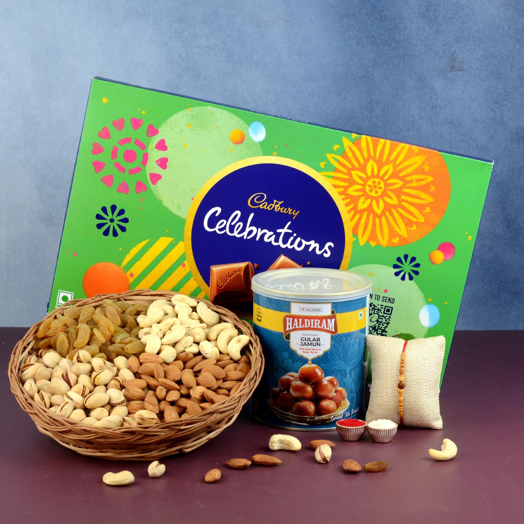Rakhi, Dry Fruit, Chocolate & Sweet Rakhi Dry Fruits Same Day