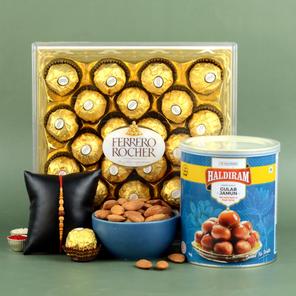 Ferrero, Almond & Gulab Jamun