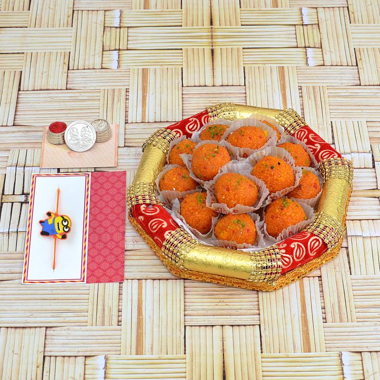 Minion Ladoo Rakhi Hamper