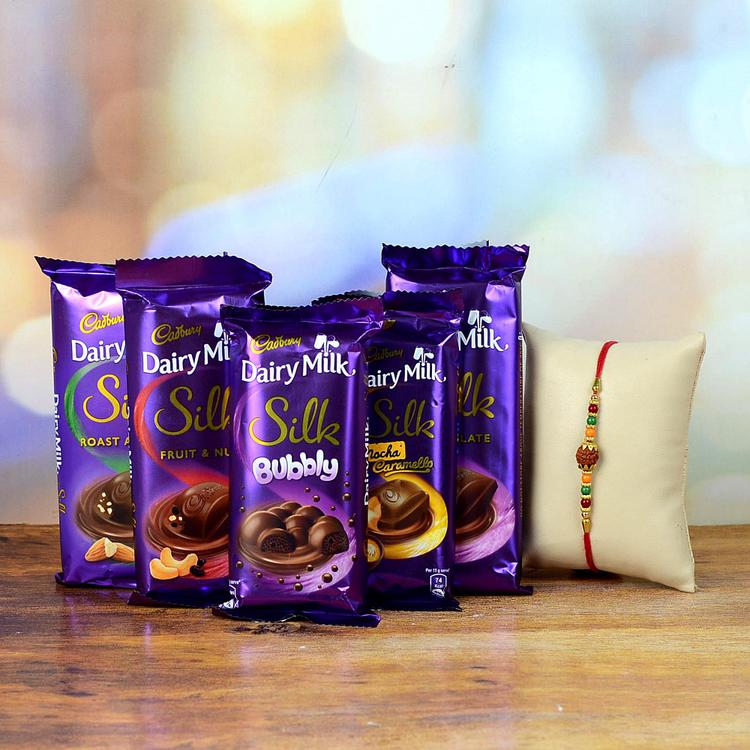 5 Flavor Dairy Milk Silk With Rakhi
