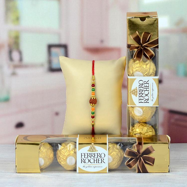 2 Pack of Ferrero Rocher With Rakhi