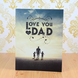 Love You Dad Greetings Card Love You Dad Greetings Card