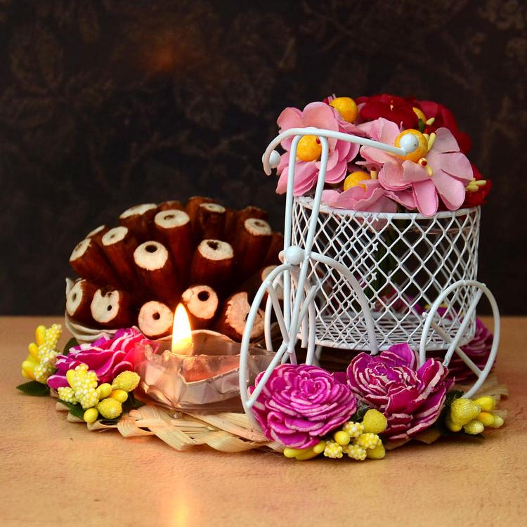 Flower Bicycle Candle