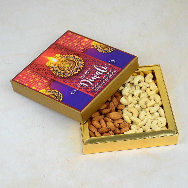 Diwali Dry Fruit Golden Box