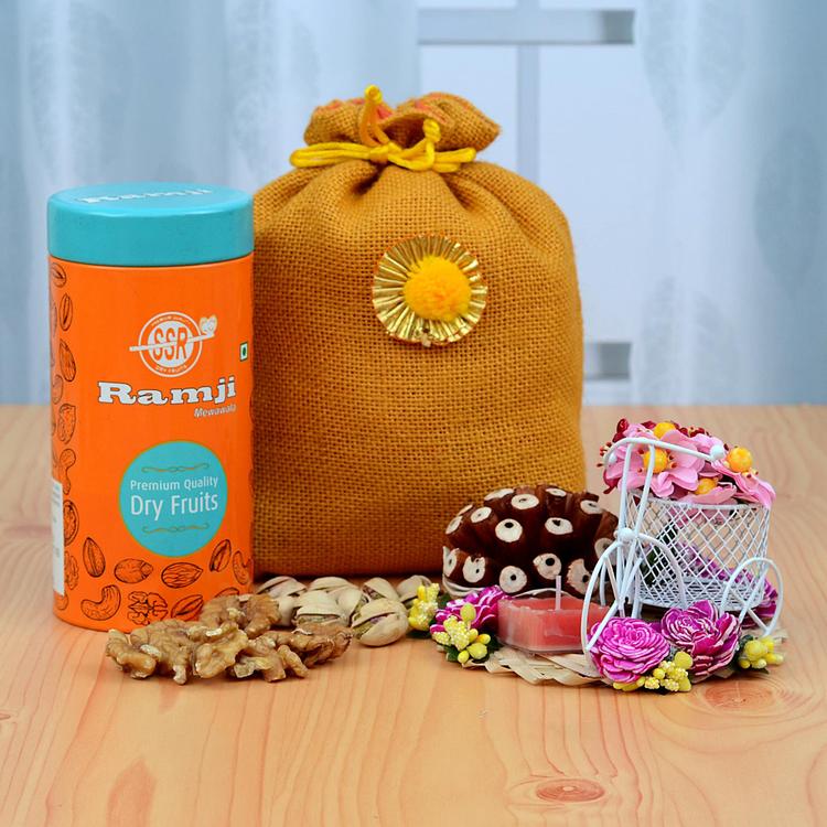 Bicycle Candle & DryFruits Diwali