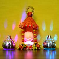 Temple and Modak Diwali Lights