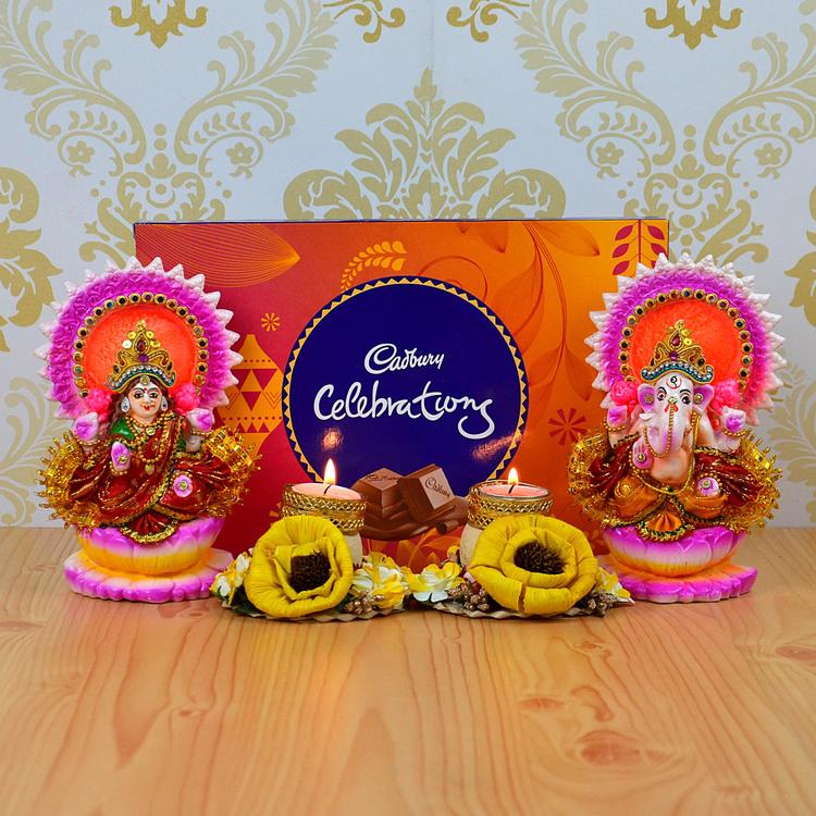 Colourful Laxmi Ganesh Diwali Hamper