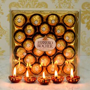Diyas & Ferrero Rocher Combo Diyas & Ferrero Rocher Combo