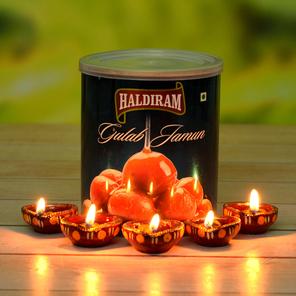 Haldiram Gulab Jamun & Diya Haldiram Gulab Jamun & Diya