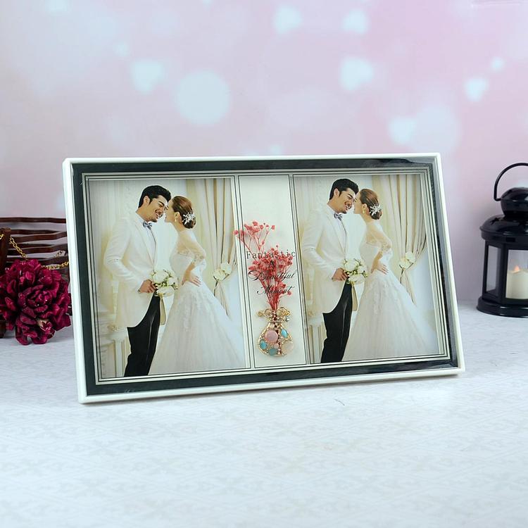 Regal Red Bloom Twin Photo Frame