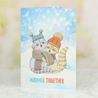 Warmer Together Greetings Card