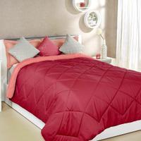 Reversible Comforter Double Pink