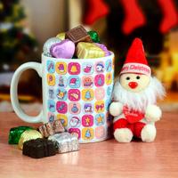 Mug, Chocolates & Santa