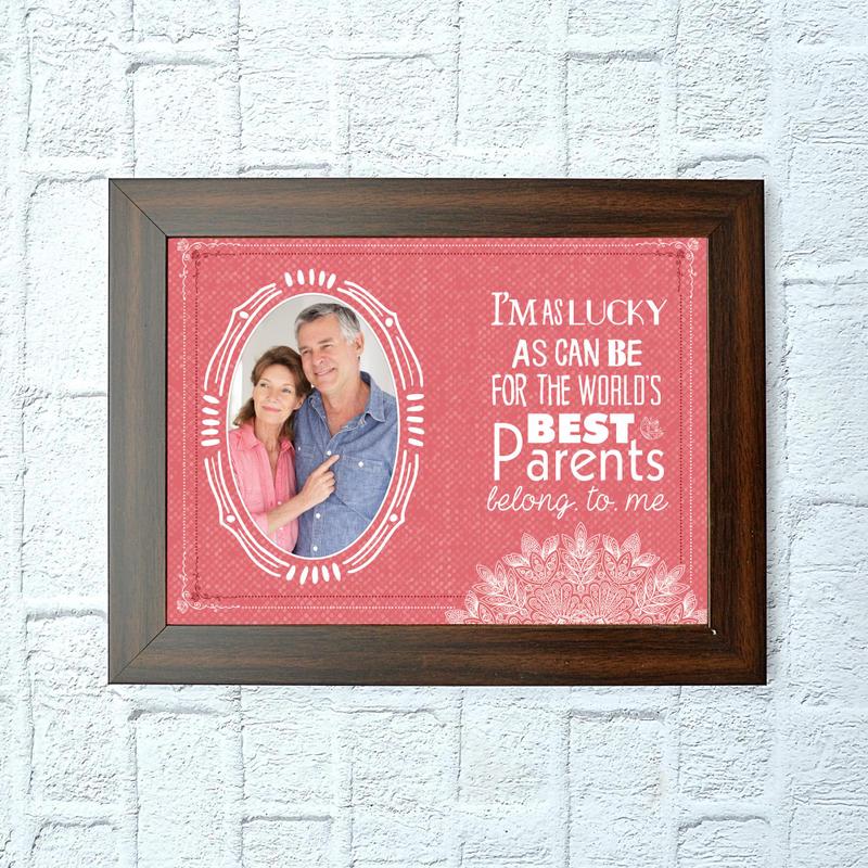 Customised Best Parents Frame Personalized Gifts