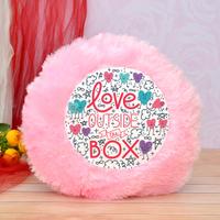 Pink Rounded Love Box Pillow