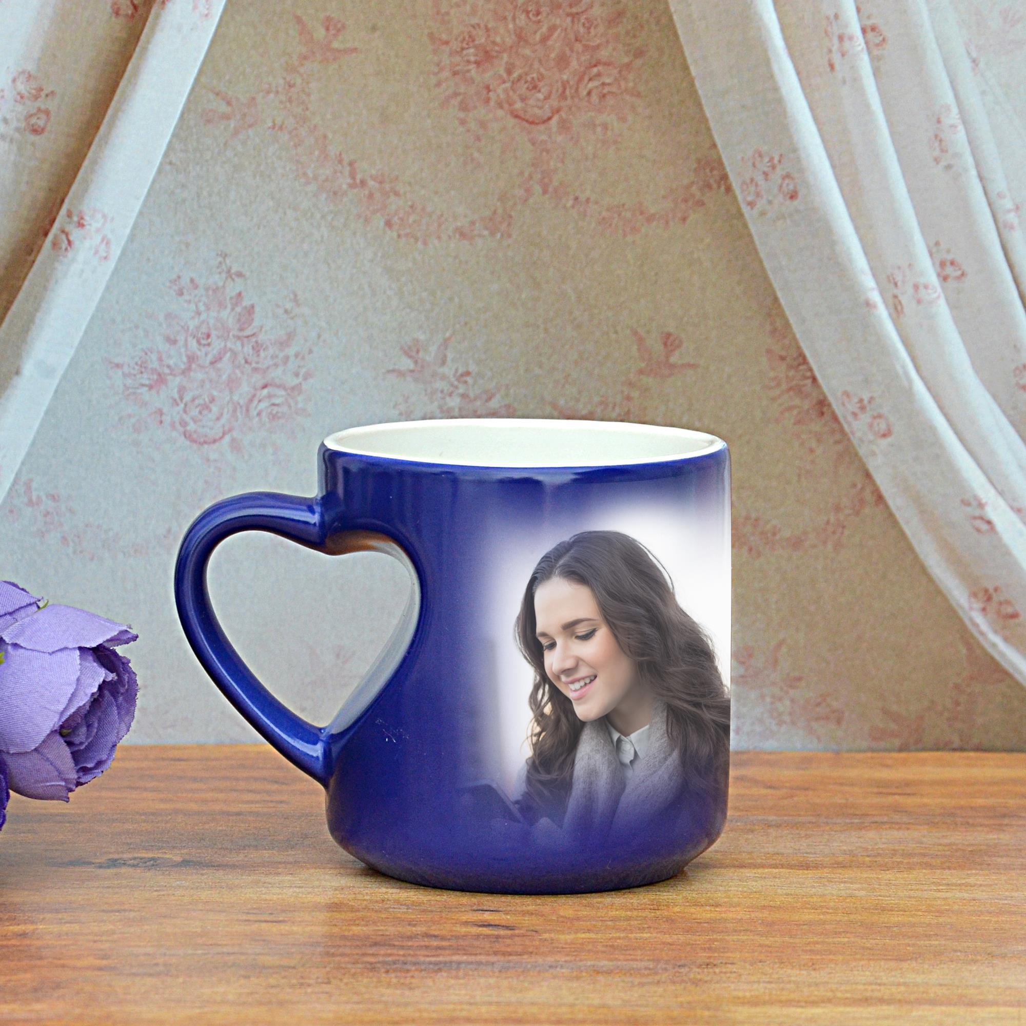 Blue Magic Love Handle Mug Valentine Wife