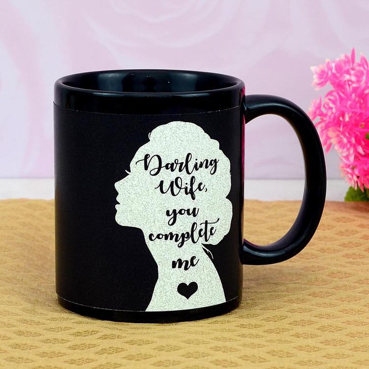 Custom Black Mug for Wife