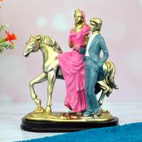 Handsome Couple With Horse Showpiece