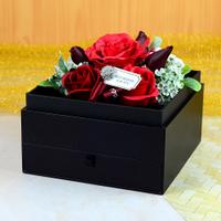 Scented Artificial Flower Black Gift Box