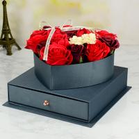 Scented Red Flowers Heart Bouquet Box