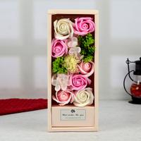 Scented Pink Flowers Bouquet Box