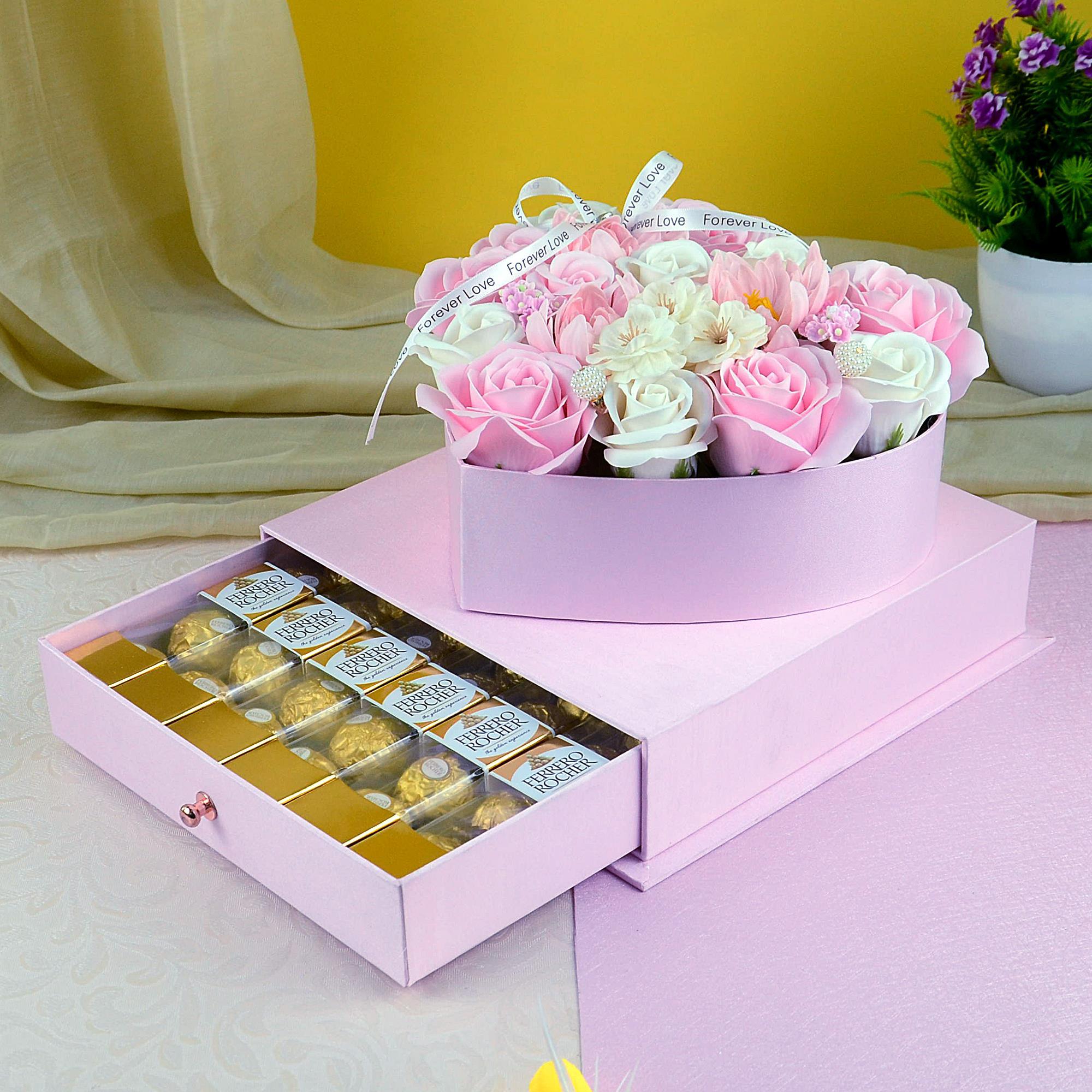 Scented Flower Box, Chocolates Valentine Chocolates