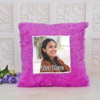 Custom Pink Girlfriend Square Pillow
