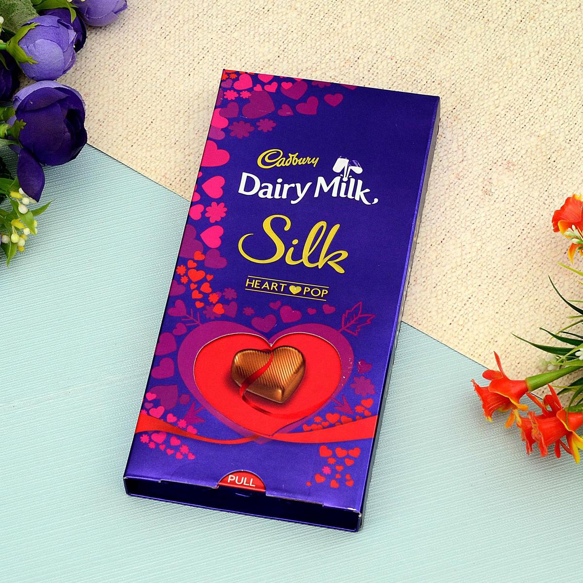 Dairy Milk Silk Heart Pop | Personalized Gifts
