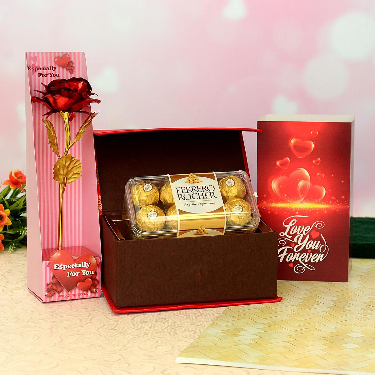 Posh Ferrero Rocher Love You Box & Rose | Valentine Day