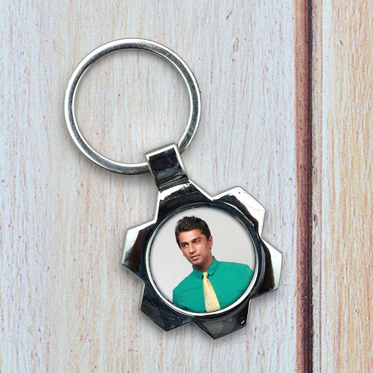 Picture Medallion Key Chain