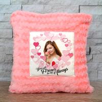 Fluffy Pink Personalized Pillow
