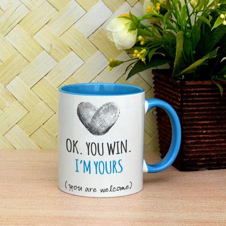 Impressive Personalized Blue Mug