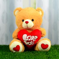 Lovable Teddy With Love You Heart