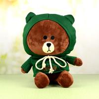 Green Hood Brown Teddy - L