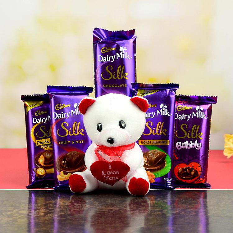 teddy with dairy milk