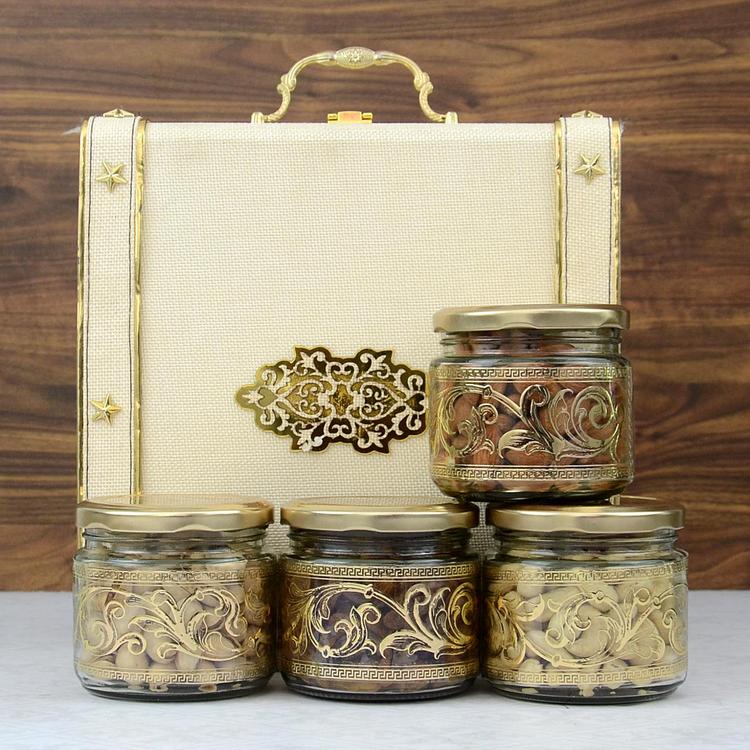 Regal Designer Box With Dryfruits Jars