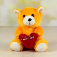 Adorable Teddy With Love You Heart