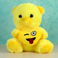 Adorable Teddy With Goofy Wink Emoji