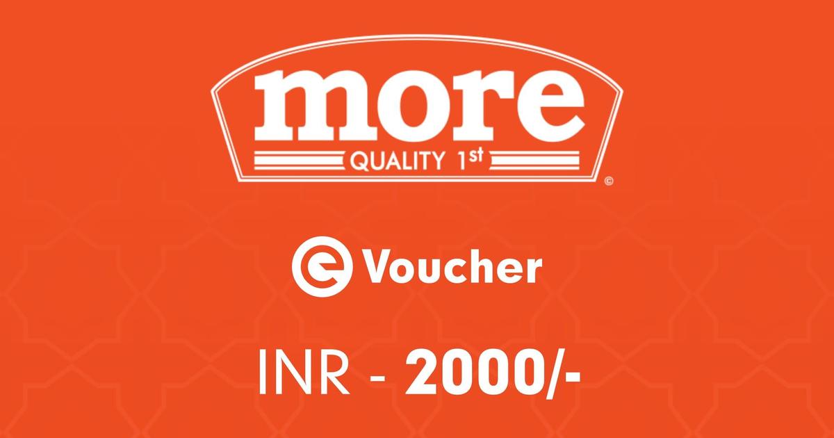 More Evoucher Rs. 2000 More Gift Cards