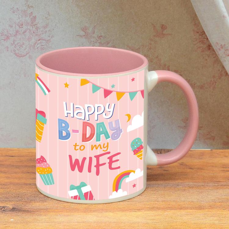 Happy Birthday Graphic Mug - Wife