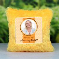 Personalized Pillow for Aunt - Yellow