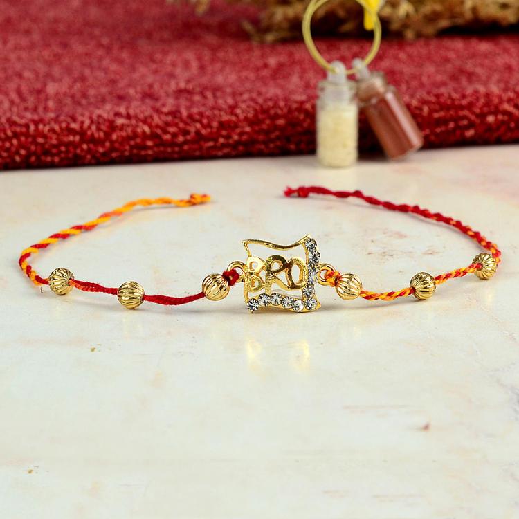 Decorated Mauli Bro Rakhi