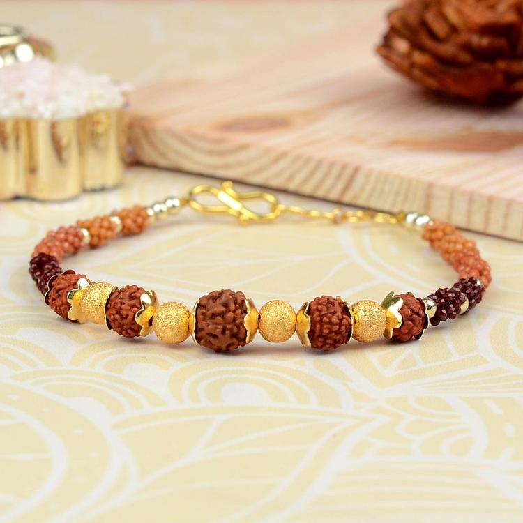 Rudhraksh 3495A Bracelet Rakhi