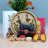 Rakhi Thali with Sweets and Pista