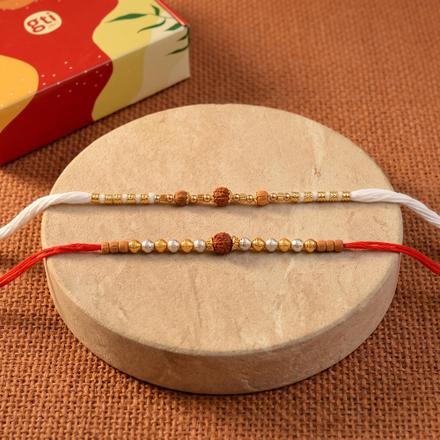 Grand Rudraksh Rakhi Set