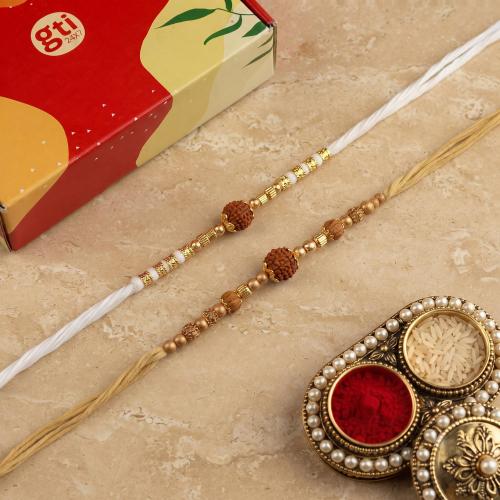 Grand Rudraksh Rakhi Set