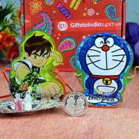 Playful Doraemon Ben10 Kids Rakhi Set