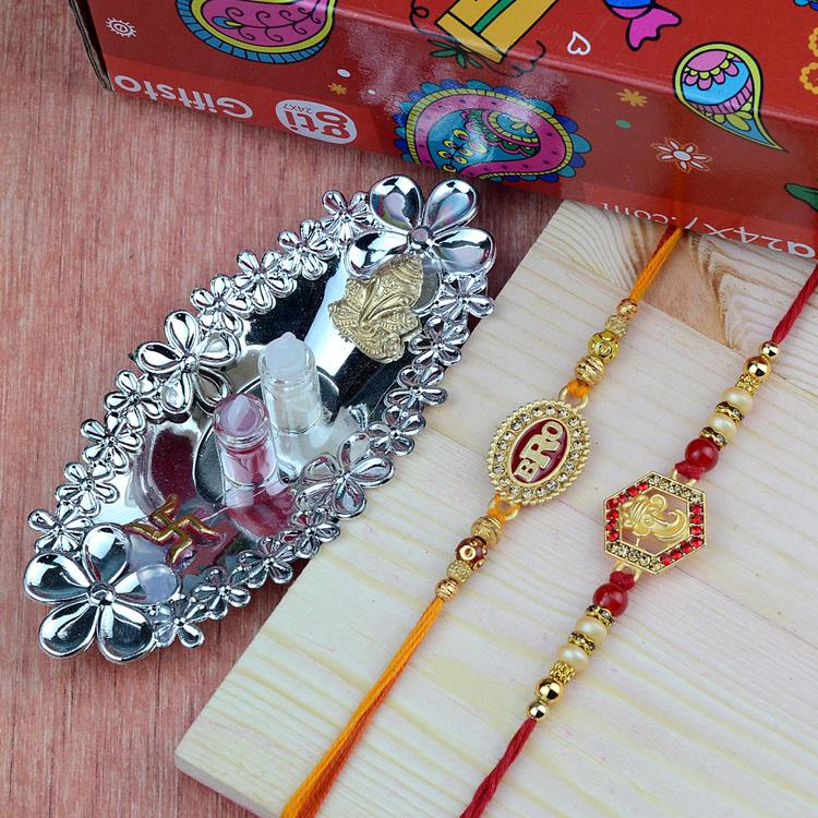 Stunning Ganesh Rakhi Set