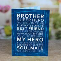 Superhero Brother Greeting Card